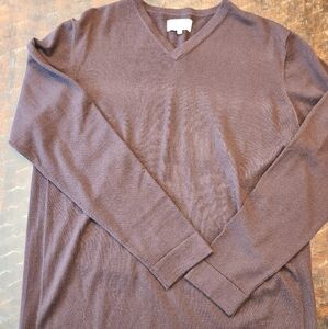 Frank And Oak Sweater Mens XXL Burgandy Minimalist Classic Fit Rue St-Viateur